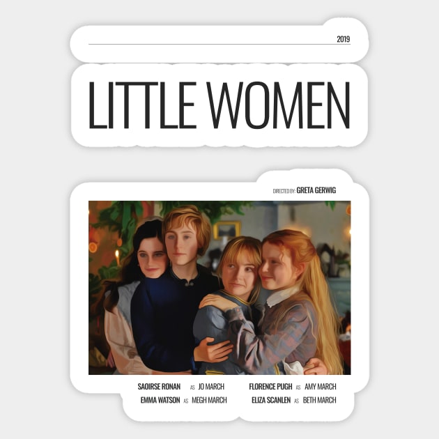 Little Women - Movie Poster - Greta Gerwig Sticker by studiofrivolo